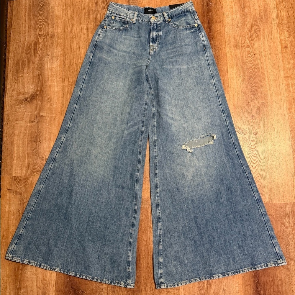 Willow Wide-Leg Blue Jeans